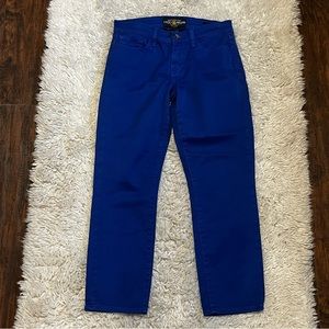 Lucky Brand Sofia Capri Jeans Womens 4/27 COBALT Blue Denim Pants